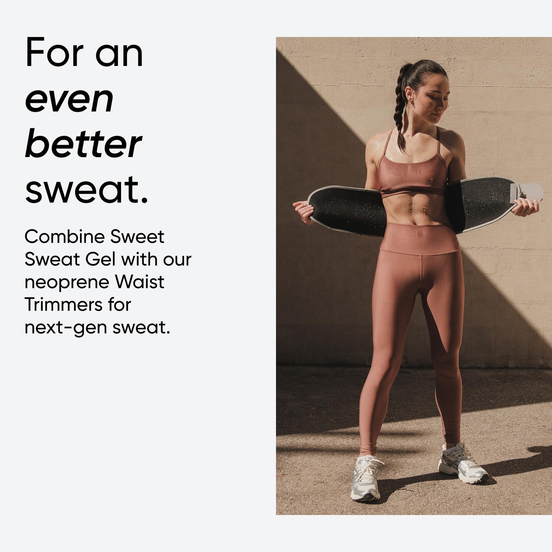 Sports Research Waist Trimmer Pack - Sweet Sweat Waist Trimmer (Black/Yellow, Small) + 'Workout Enhancer' Gel 13.5oz Jar (Tropical Scent) - Image 9