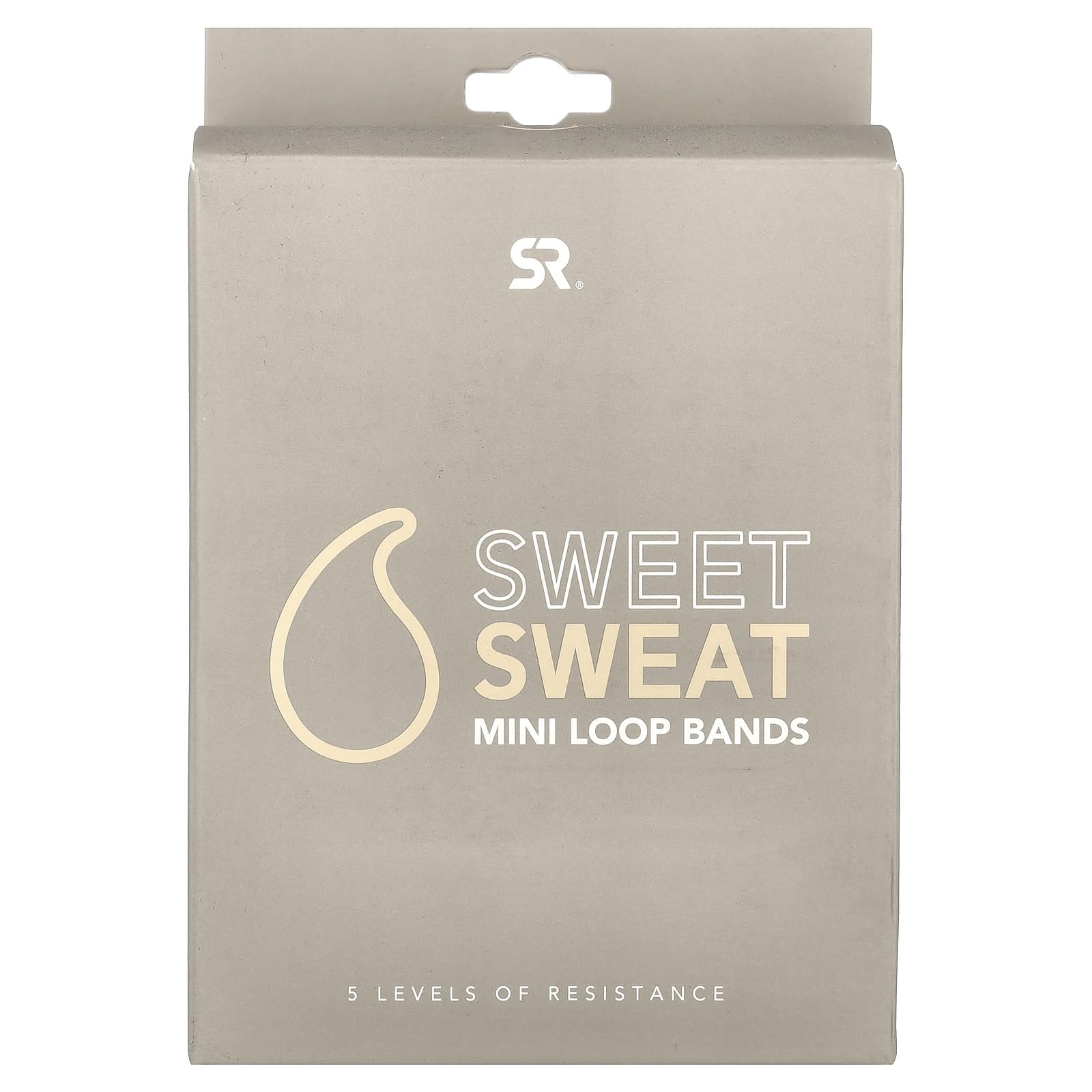Sweet Sweat Mini Loop Resistance Bands - Set of 5 | Exercise Hip Booty Bands for Squats, Lunges, Physical Therapy, Yoga, Pilates, Rehab and Home Workout | Non-Latex Elastic Bands Includes Carry-Bag - Image 4